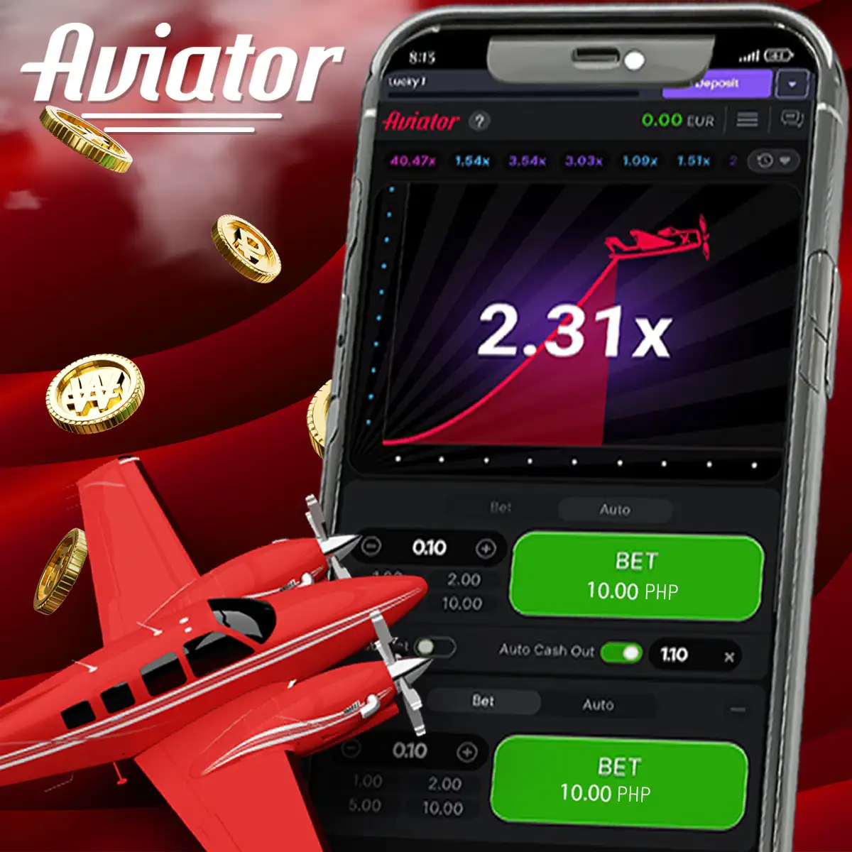 Aviator game in mobile apps